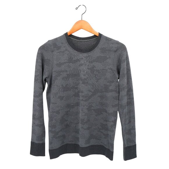 Lululemon Swiftly Breathe Long Sleeve Vented Camo Black / Asphalt Grey 6 - Picture 3 of 7